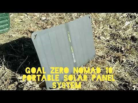 Goal zero nomad 10 Review #goalzero #solarpanels