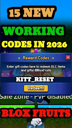 15 NEW WORKING CODES FOR BLOX FRUITS ROBLOX IN 2026 | ALL BLOX FRUITS CODES #bloxfriut #roblox