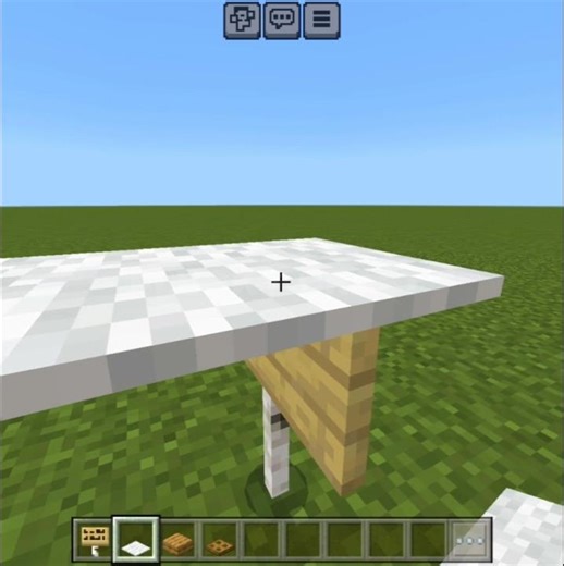 Mini Lunch Table 🍽️ In Minecraft #minecraft #shorts #youtubeshorts