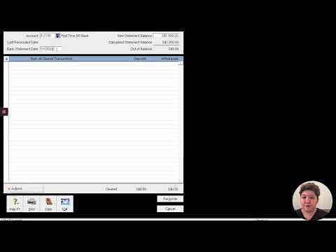 B01 How to Perform Opening or First Time Bank Reconciliation in MYOB / ABSS