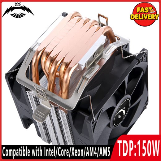 PC Cooler Processor 2/4/6 Heat Pipe CPU Fan 90mm Air-cooled 4pin/PWM Compatible LGA2011 2066 x79 x99 115x 1200 1700 1851 AM4 AM5 | Lazada PH