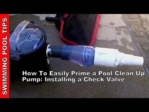 How to Easily Prime A Portable Clean-Up Pump: Installing a Check Valve