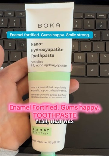 I have been using this toothpaste for months now, and I stand on this actually helping your gums and teeth get healthier. Dentist approved ✅ #toothpaste #toothcare #smile #nanohydroxyapatite #selfcare