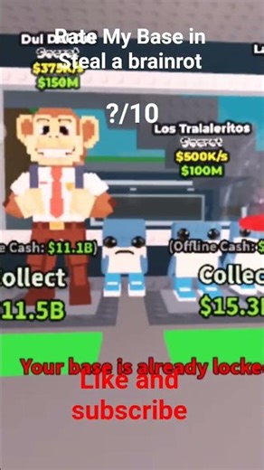 Rate My Base in steal a brainrot #bloxfruits #phonk #roblox #yourubeshorts #stealabrainrot