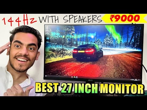 Best Budget Monitor Under ₹10000 | MSI PRO 27-Inch 144Hz Gaming Monitor with Built in Speaker