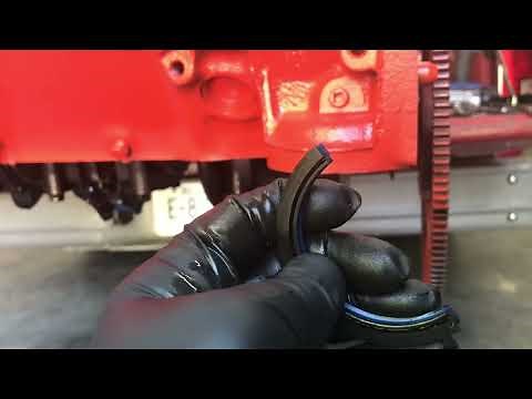 Sbc two piece rear main seal install and overlapping