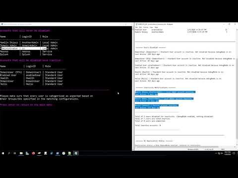 Configuration Dry Run Showcase (DisableInactiveAccounts 4.1.0)