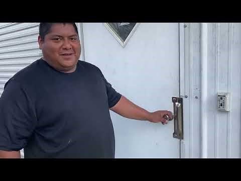 (3" x 11") Latch Protector Full Cut Out Latch Guard zinc LP215 install and link. security door lock.