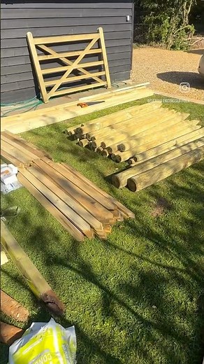 Dog proof fence you say…. 🐶 🐕 #diy #fencing #garden #dogfriendly