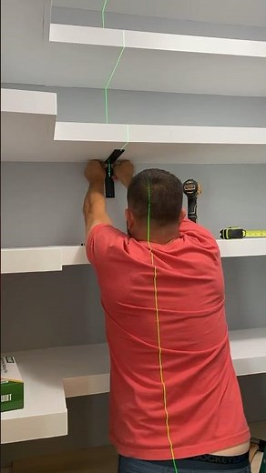 Perfect Heavy Duty Shelf Bracket - Using My Laser Level to Install in the New Pantry