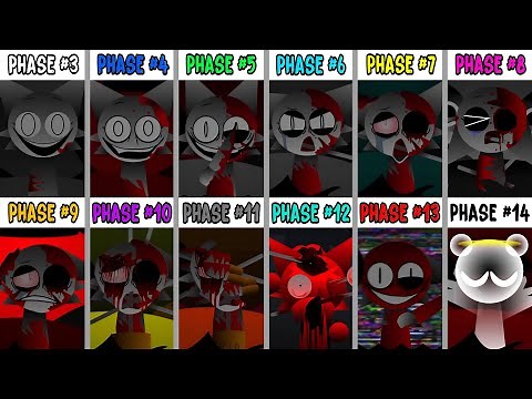 From Phase 3 To NEW Phase 14 Definitive Version in Incredibox Sprunki All Phases!