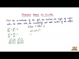 How to solve problems based on an Ellipse? -- Vol. 1/5