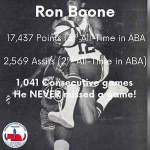 Over his 13 year career in the ABA & NBA, Ron Boone is possibly the only athlete to play in EVERY single game of his career. He played in ALL 1,041 out of 1,041 games. Ron Boone is currently the color commentator for the @utahjazz #BlackHistoryMonth #Nebraska #SportsHistory