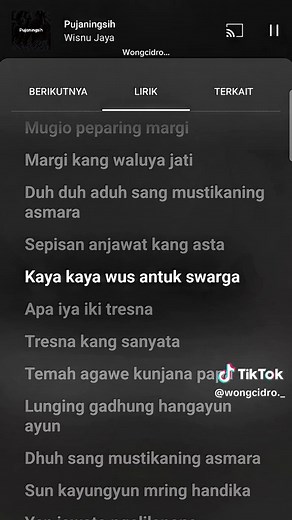 Pujaningsih: Lirik dan Arti Lagu Wisnu Jaya