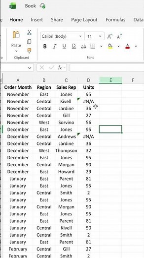 Fix #N/A Error in Excel Fast ⚠️