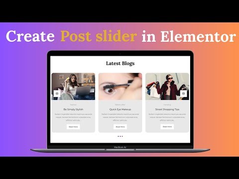 How to Create Blog Post Slider in Elementor Free | Post Carousel Tutorial