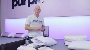 Purple Premium Grid Pillows Overview