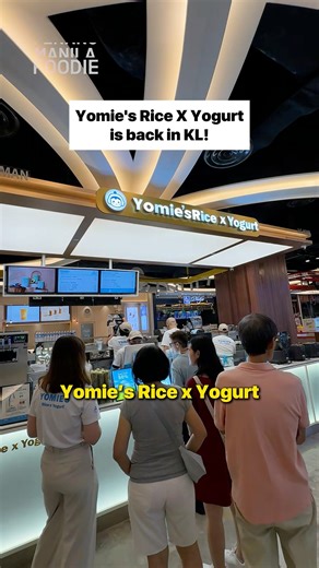 Famous yogurt drinks made with fresh yogurt Yomie’s Rice X Yogurt is back with a refreshed menu and new pricing 😍 Must try: 👉 Cheese Avocado Yogurt 🇲🇾 Exclusive: Prune Yogurt 👉 Sea Salt Pineapple Yogurt 👉 Purple Rice Yogurt 🍦 Yogurt Ice Cream 📍The Gardens Mid Valley | KL Foodie