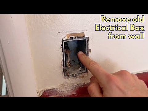How to remove an old electrical box from the wall