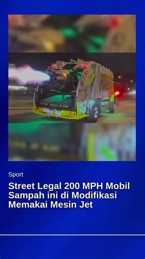 Ketika sebuah Truk dipasangi Mesin Jet