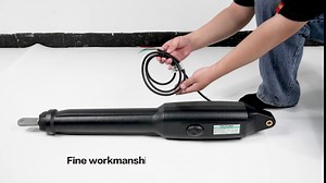 Automatic Gate Opener Kit for Medium Duty Single Swing Gates Up to 16 Feet or 660 Pounds，with Two Remote Controls，Compatible with Solar Energy.