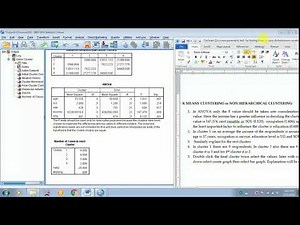 HOW TO DO K MEANS CLUSTER SPSS
