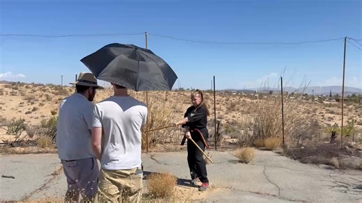 Had a great day filming She's So Hot with Joe and Cat Black ..I played the Sensei in a special guest appearance ❤️very fun and campy film | Cynthia Rothrock