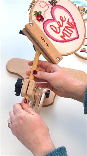 11K views · 98 reactions | Introducing your NEW swivelling cross stitch BFF! ‍♀️ 360 degrees? No problemo. No more back ache or wrist strain - these new Nurge stands will guarantee your favourite hobby is a breeze! ☀️ ➡️ Launching today, Friday 7th February at 6pm here: www.caterpillarcrossstitch.com | Caterpillar Cross Stitch | Facebook