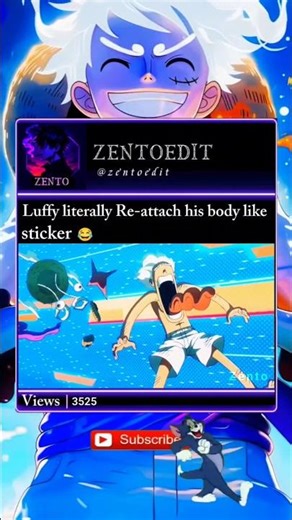 luffy Re-attach his eye and scar 😂 #luffy #onepiece