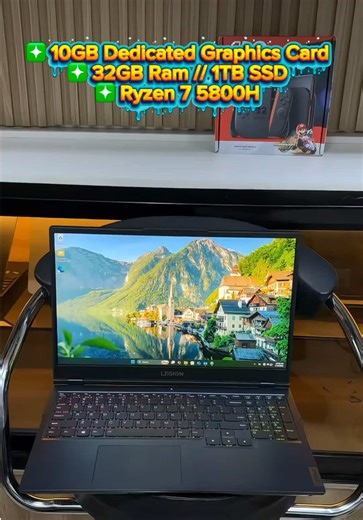 ❇️ 10GB Dedicated Graphics Card ❇️ 32GB Ram // 1TB SSD ❇️ Ryzen 7 5800H ✴️ # 1,450,000 ❇️ LENOVO LEGION 5 Ryzen 7 5800H 32GB Ram 1TB Ssd 6GB Dedicated Nvidia RTX 3060 4GB Dedicated AMD Radeon G RGB keyboard 165Ghz Refresh Rate Charger ✴️ # 1,450,000 ❇️ Kindly call or WhatsApp 07062130734 to Purchase or Send a DM ✴️ Warranty on all item ❇️ Nationwide Delivery 📦, Payment on delivery available within Lagos. ❇️ Address: No 16 Oremeji Street, opposite UBA Bank, computer village, ikeja lagos. ✴️ Kind