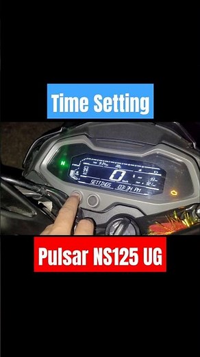 Time Setting in Pulsar Digital Meter #pulsarns125 #ns125 #ns200 #ns160 #n160 #n160pulsar#pulsarrs200