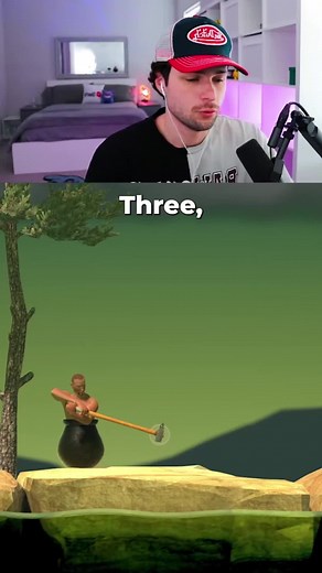 Getting Over It Fastest Death Speedrun #gettingoverit #gaming #gamingontiktok