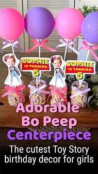 Bo Peep Birthday Centerpiece DIY 🎀