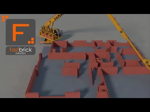 Fastbrick Robotics: Hadrian 105 Demonstrative Model Animation
