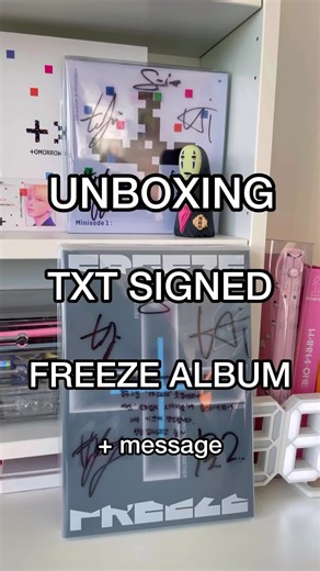 Unboxing TXT - The Chaos Chapter: FREEZE Signed Album w Message!!