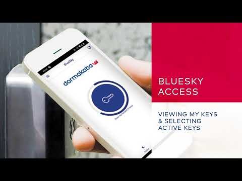 dormakaba Bluesky Setup and Operation – Viewing Keys and Selecting Active Keys