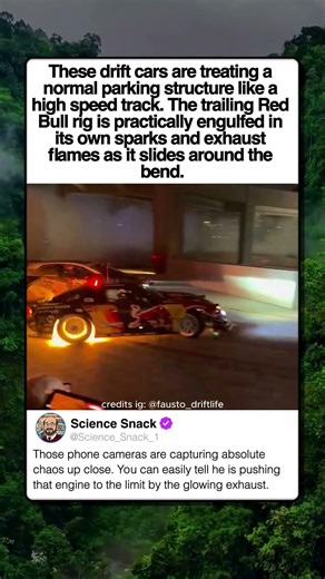 RED BULL CAR DRIFTS PARKING RAMP