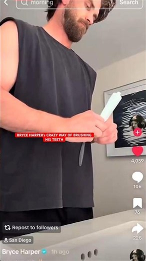 THE BRYCE HARPER TOOTH PASTE EXPERIENCE