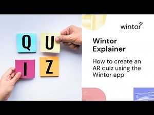 How to create an AR quiz using Wintor No Code AR Editor / Wintor Explainer