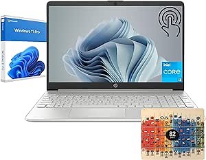 HP Newest 15.6'' Touchscreen Laptop, Anti-Glare HD Touch Display, Everyday Laptop for Business and Student, Intel 6-Cores Processor, 32GB RAM, 1TB SSD, Windows 11 Pro, Silver