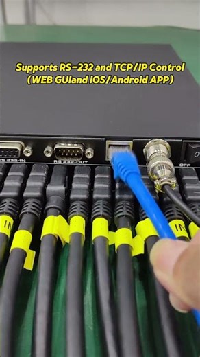 4K16x16 HDMI matrix switcher delivers easy control via iPad PC/RS232. #MeetingRoomSolution OEM #ODM