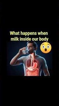 1 Glass of Milk = This Happens Inside Your Body!🥛 | #MilkBenefits #HealthScience #3DMedicalAnimation