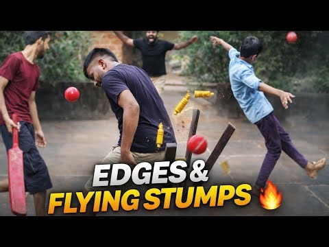 Red Ball Bowling Masterclass 🔥 Edges, Wickets & Crazy Misses | Gully Cricket