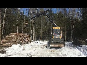 Ponsse Harvester and Forwarder Winter CTL Logging in Michigan’s Upper Peninsula