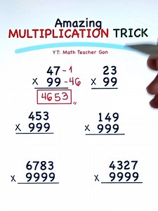 191K views · 916 reactions | Amazing Multiplication Trick!! #mathtrick #mathshortcuts #mathchallenge #basicmath #mathematics #MathTutor #teachergon #math #mathreview #multiplicationtrick | Ako si Teacher Gon | Facebook