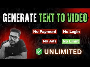 FREE UNLIMITED AI Video Generator | Best Text-to-Video AI Tool