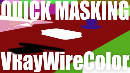 Create Quick Mask Layers Using VRayWireColor Element