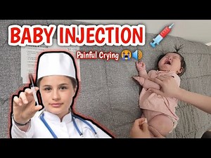 10-Month Baby Gets Injection 💉 Vaccine, Heartbreaking Cry 😢, Emotional Moment for Parents..