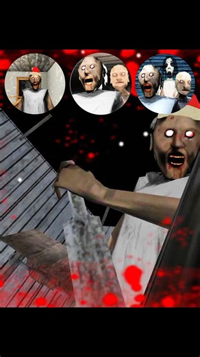 Granny 1, Granny 2 vs GRANNY 3 last sad moments 🥺...#shorts #viral #sad