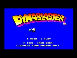 Dynablaster (Bomberman) Irem 1991 Arcade Gameplay